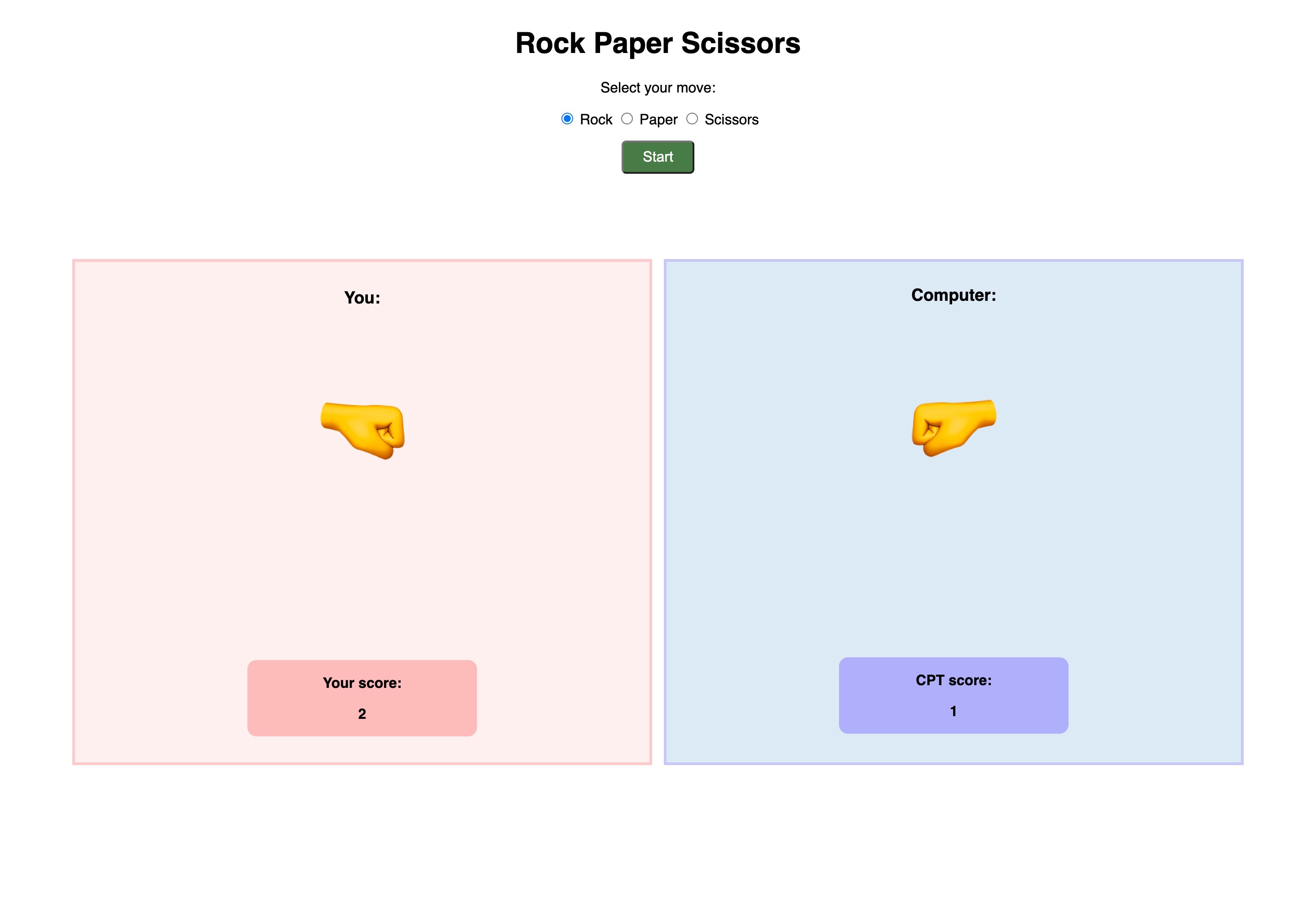 Rock paper Scissors